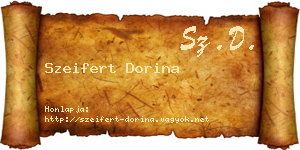 Szeifert Dorina névjegykártya